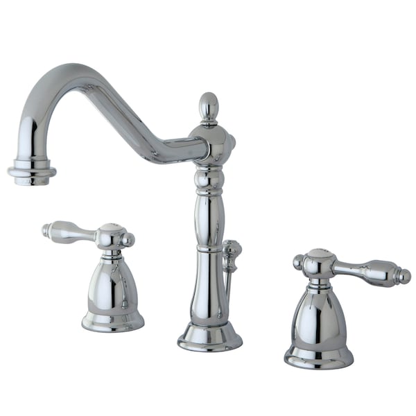 8" Widespread Bathroom Faucet, Chrome